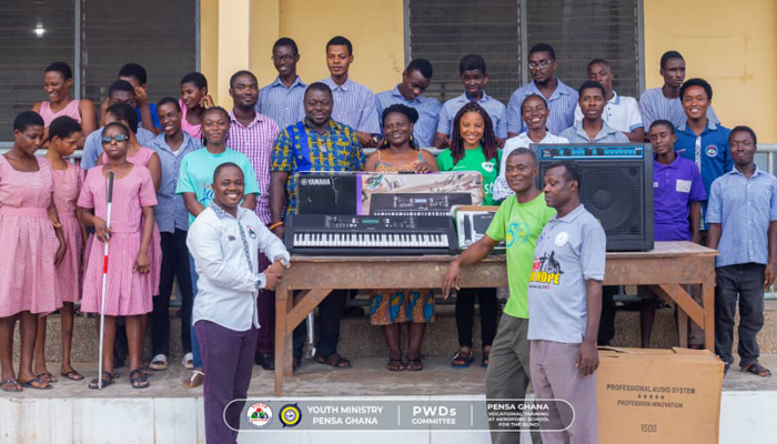 PENSA-Ghana Donates Musical Instruments To Akropong School For The Blind